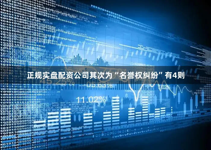 正规实盘配资公司其次为“名誉权纠纷”有4则